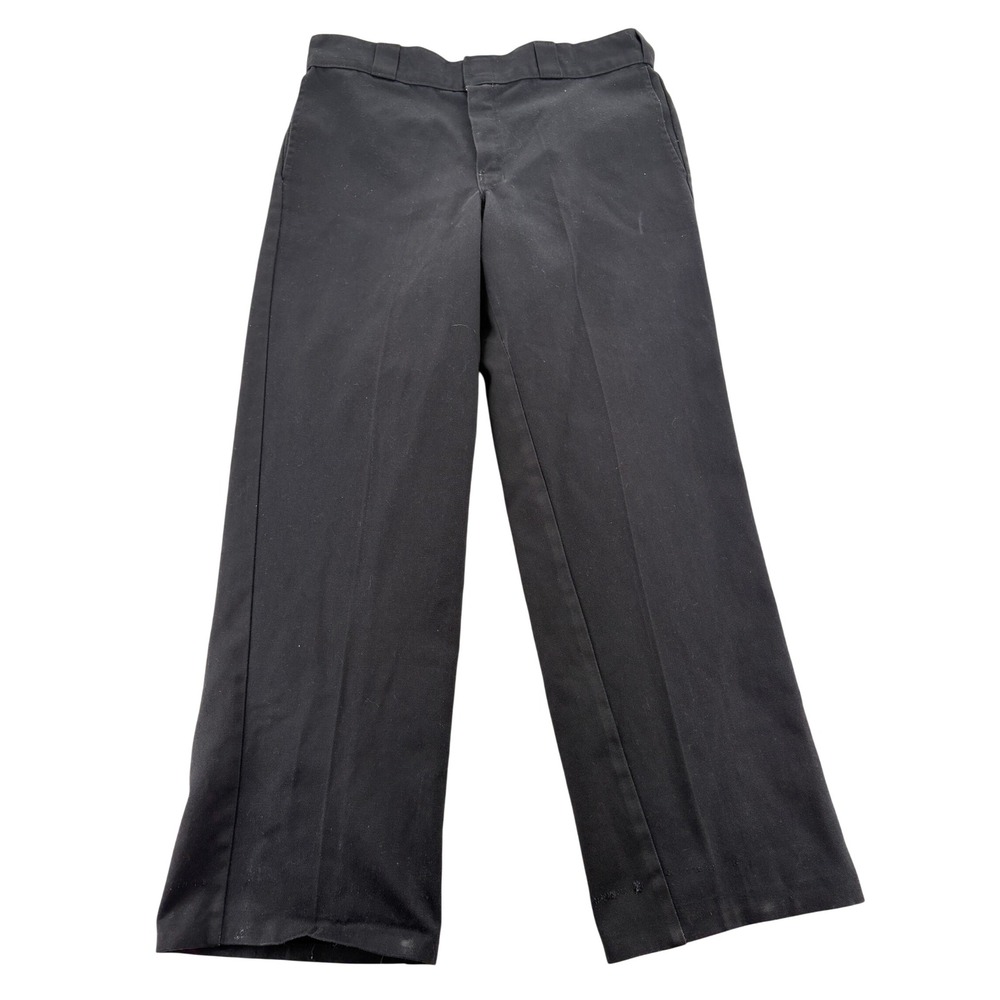 Dickies Pants 34x29 874 Original Fit Black Work Trousers